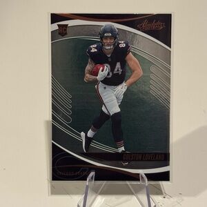 🔥 2025 Colston Loveland Panini Absolute Gold Rookie Card. Chicago bears